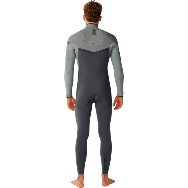 2026 Rip Curl Mens E-Bomb 4/3mm Zip Free Wetsuit 17MMFS - Charcoal Grey